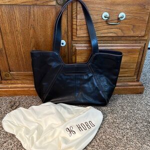 HOBO Black Leather Hobo Bag